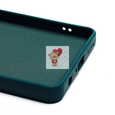 Чехол-накладка для Infinix Hot 40 (собака) (темно-зеленый) - SC335 Чехол-накладка для Infinix Hot 40 (собака) (темно-зеленый) - SC335
