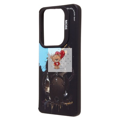 Чехол-накладка для Infinix Hot 40 (черный кот) (черный) - SC335