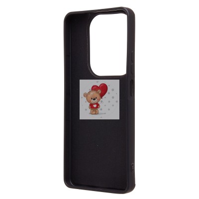 Чехол-накладка для Infinix Hot 40 (черный кот) (черный) - SC335