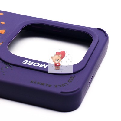 Чехол-накладка для Infinix Hot 40i (кот) (фиолетовый) - SC335