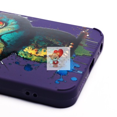 Чехол-накладка для Infinix Hot 40i (кот) (фиолетовый) - SC335