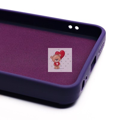 Чехол-накладка для Infinix Hot 40i (кот) (фиолетовый) - SC335