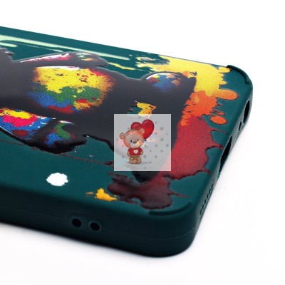 Чехол-накладка для Infinix Hot 40i (медведь) (темно-зеленый) - SC335 Чехол-накладка для Infinix Hot 40i (медведь) (темно-зеленый) - SC335