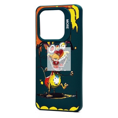 Чехол-накладка для Infinix Hot 40i (собака) (темно-зеленый) - SC335