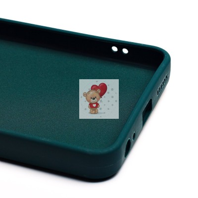 Чехол-накладка для Infinix Hot 40i (собака) (темно-зеленый) - SC335