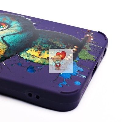 Чехол-накладка для Infinix Smart 8 (кот) (фиолетовый) - SC335 Чехол-накладка для Infinix Smart 8 (кот) (фиолетовый) - SC335