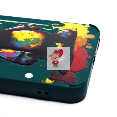 Чехол-накладка для Infinix Smart 8 (медведь) (темно-зеленый) - SC335 Чехол-накладка для Infinix Smart 8 (медведь) (темно-зеленый) - SC335