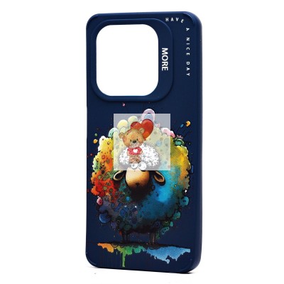 Чехол-накладка для Infinix Smart 8 (овечка) (темно-синий) - SC335 Чехол-накладка для Infinix Smart 8 (овечка) (темно-синий) - SC335