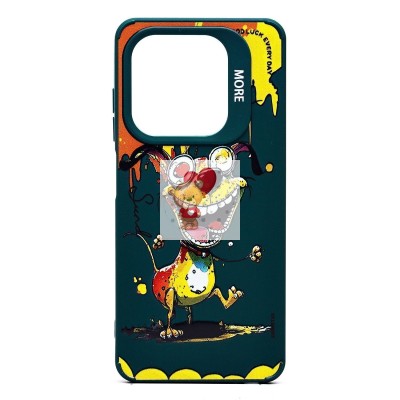 Чехол-накладка для Infinix Smart 8 (собака) (темно-зеленый) - SC335