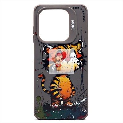 Чехол-накладка для Infinix Smart 8 (тигр) (серый) - SC335