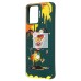 Чехол-накладка для Realme C30 (собака) (темно-зеленый) - SC335