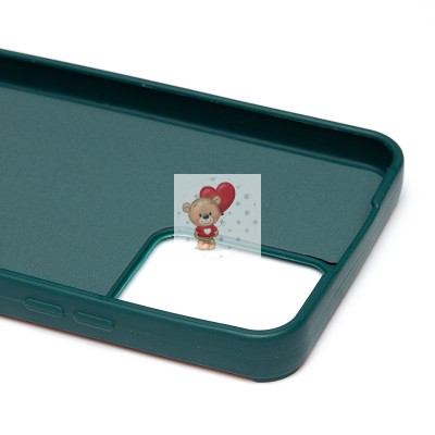 Чехол-накладка для Realme C30 (собака) (темно-зеленый) - SC335