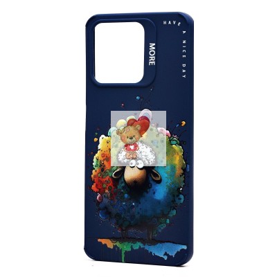 Чехол-накладка для Realme C53 Global (овечка) (темно-синий) - SC335