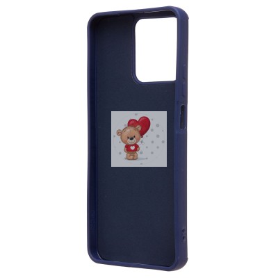 Чехол-накладка для Realme C51 (заяц) (темно-синий) - SC335