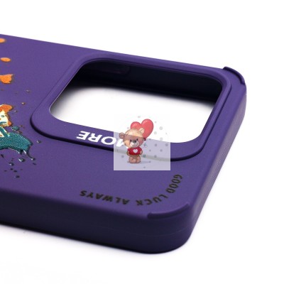 Чехол-накладка для Realme Note 50 (кот) (фиолетовый) - SC335