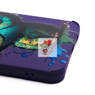 Чехол-накладка для Realme Note 50 (кот) (фиолетовый) - SC335