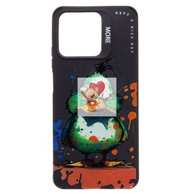 Чехол-накладка для Realme Note 50 (утка) (черный) - SC335