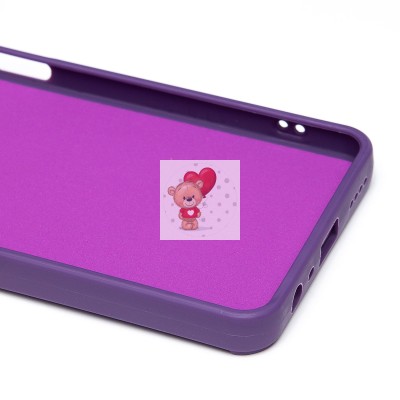 Чехол-накладка для Realme C55 (кот) (фиолетовый) - SC335