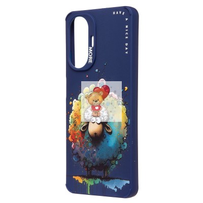 Чехол-накладка для Realme C55 (овечка) (темно-синий) - SC335 Чехол-накладка для Realme C55 (овечка) (темно-синий) - SC335