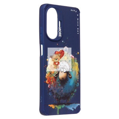 Чехол-накладка для Realme C55 (овечка) (темно-синий) - SC335 Чехол-накладка для Realme C55 (овечка) (темно-синий) - SC335