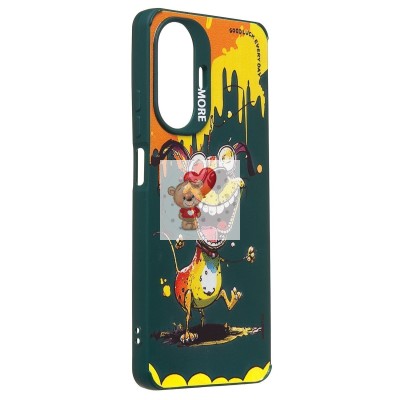 Чехол-накладка для Realme C55 (собака) (темно-зеленый) - SC335 Чехол-накладка для Realme C55 (собака) (темно-зеленый) - SC335