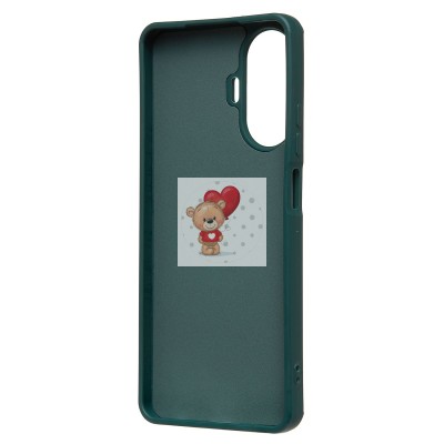 Чехол-накладка для Realme C55 (собака) (темно-зеленый) - SC335 Чехол-накладка для Realme C55 (собака) (темно-зеленый) - SC335