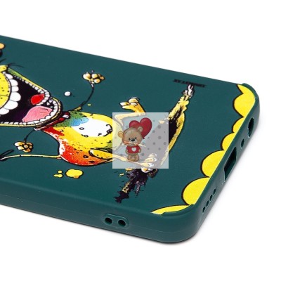 Чехол-накладка для Realme C55 (собака) (темно-зеленый) - SC335 Чехол-накладка для Realme C55 (собака) (темно-зеленый) - SC335