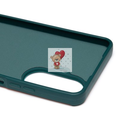 Чехол-накладка для Realme C55 (собака) (темно-зеленый) - SC335 Чехол-накладка для Realme C55 (собака) (темно-зеленый) - SC335