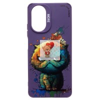 Чехол-накладка для Realme C67 4G (кот) (фиолетовый) - SC335 Чехол-накладка для Realme C67 4G (кот) (фиолетовый) - SC335