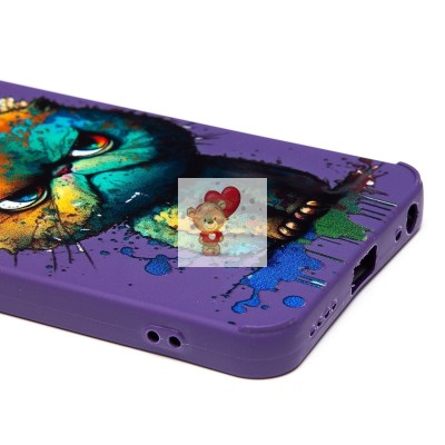 Чехол-накладка для Realme C67 4G (кот) (фиолетовый) - SC335 Чехол-накладка для Realme C67 4G (кот) (фиолетовый) - SC335