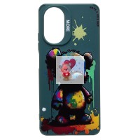 Чехол-накладка для Realme C67 4G (медведь) (темно-зеленый) - SC335 Чехол-накладка для Realme C67 4G (медведь) (темно-зеленый) - SC335