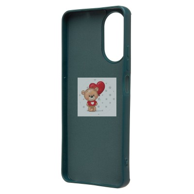 Чехол-накладка для Realme C67 4G (медведь) (темно-зеленый) - SC335 Чехол-накладка для Realme C67 4G (медведь) (темно-зеленый) - SC335