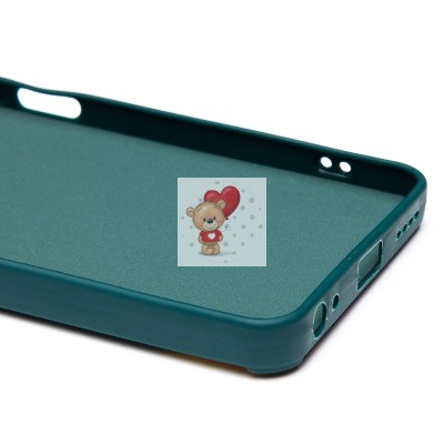 Чехол-накладка для Realme C67 4G (медведь) (темно-зеленый) - SC335 Чехол-накладка для Realme C67 4G (медведь) (темно-зеленый) - SC335