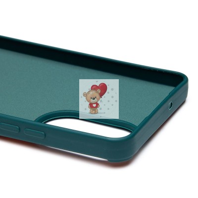 Чехол-накладка для Realme C67 4G (собака) (темно-зеленый) - SC335 Чехол-накладка для Realme C67 4G (собака) (темно-зеленый) - SC335