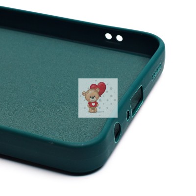 Чехол-накладка для Samsung Galaxy A05 (медведь) (темно-зеленый) - SC335