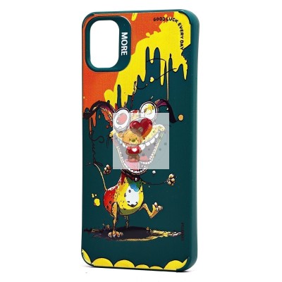 Чехол-накладка для Samsung Galaxy A05 (собака) (темно-зеленый) - SC335