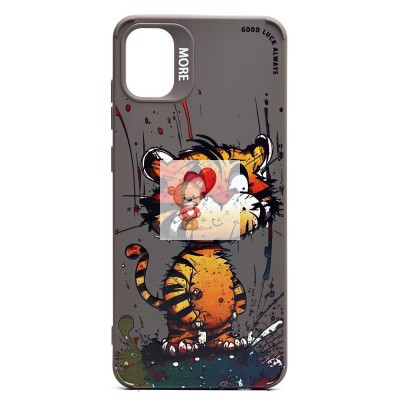 Чехол-накладка для Samsung Galaxy A05 (тигр) (серый) - SC335 Чехол-накладка для Samsung Galaxy A05 (тигр) (серый) - SC335