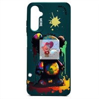 Чехол-накладка для Samsung Galaxy A05s (медведь) (темно-зеленый) - SC335