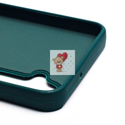 Чехол-накладка для Samsung Galaxy A05s (медведь) (темно-зеленый) - SC335