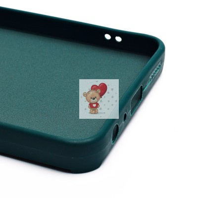 Чехол-накладка для Samsung Galaxy A05s (медведь) (темно-зеленый) - SC335