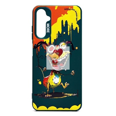 Чехол-накладка для Samsung Galaxy A05s (собака) (темно-зеленый) - SC335