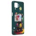 Чехол-накладка для Samsung Galaxy A12 (медведь) (темно-зеленый) - SC335