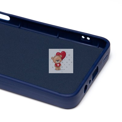 Чехол-накладка для Samsung Galaxy A12 (овечка) (темно-синий) - SC335