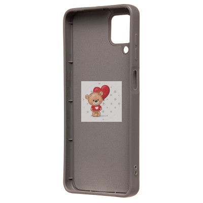 Чехол-накладка для Samsung Galaxy A12 (панда) (серый) - SC335 Чехол-накладка для Samsung Galaxy A12 (панда) (серый) - SC335