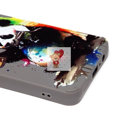 Чехол-накладка для Samsung Galaxy A12 (панда) (серый) - SC335 Чехол-накладка для Samsung Galaxy A12 (панда) (серый) - SC335