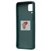 Чехол-накладка для Samsung Galaxy A12 (собака) (темно-зеленый) - SC335 Чехол-накладка для Samsung Galaxy A12 (собака) (темно-зеленый) - SC335
