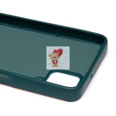 Чехол-накладка для Samsung Galaxy A12 (собака) (темно-зеленый) - SC335 Чехол-накладка для Samsung Galaxy A12 (собака) (темно-зеленый) - SC335