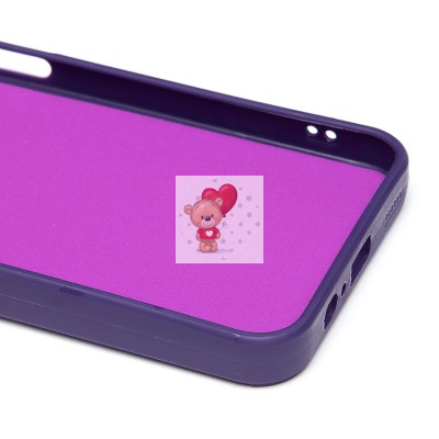 Чехол-накладка для Samsung Galaxy A14 4G (кот) (фиолетовый) - SC335 Чехол-накладка для Samsung Galaxy A14 4G (кот) (фиолетовый) - SC335