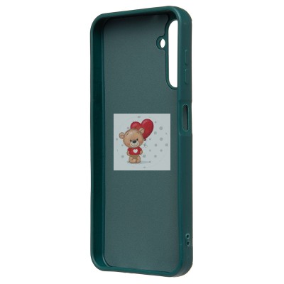 Чехол-накладка для Samsung Galaxy A14 4G (медведь) (темно-зеленый) - SC335 Чехол-накладка для Samsung Galaxy A14 4G (медведь) (темно-зеленый) - SC335
