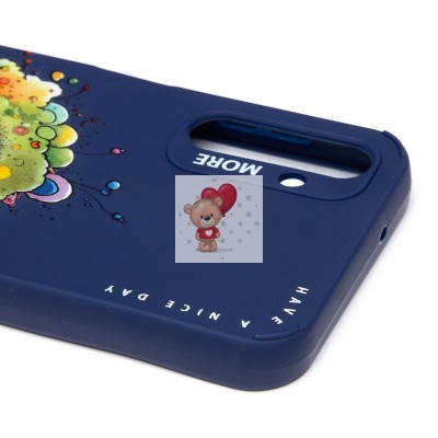 Чехол-накладка для Samsung Galaxy A14 4G (овечка) (темно-синий) - SC335